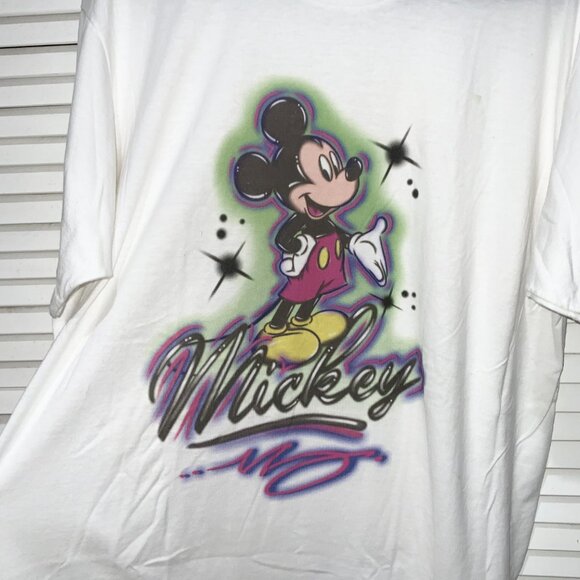 Disney Mickey Airbrush Graphic Tee Size XL - Picture 2 of 4